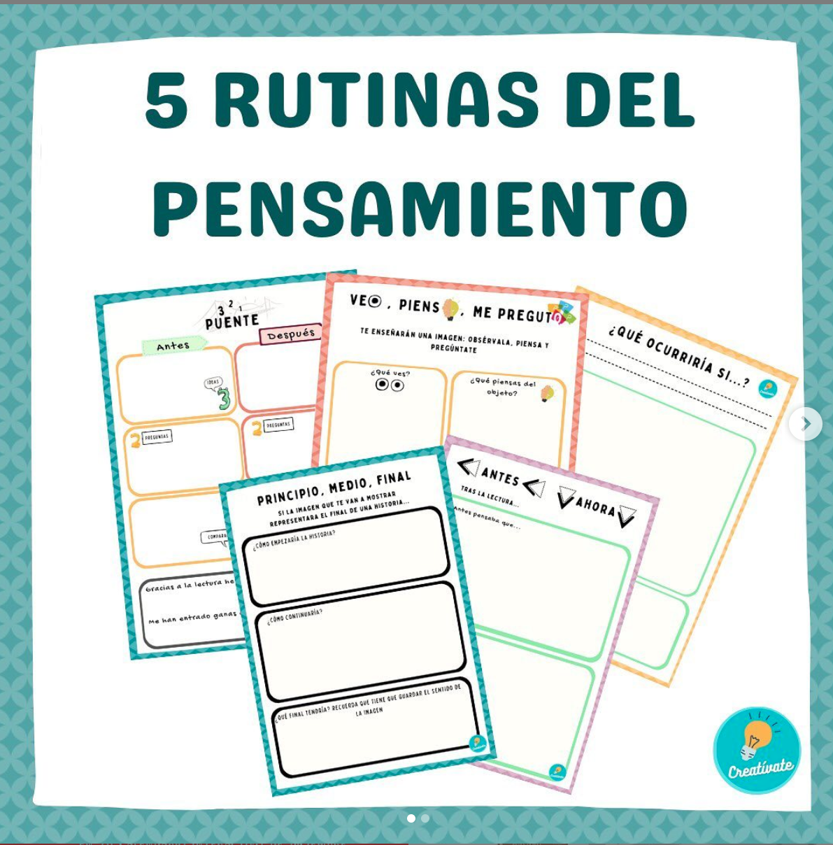 Profes Papel Tijera 5 Rutinas Del Pensamiento