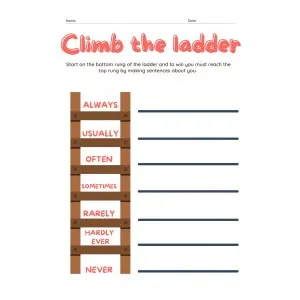 Climb the ladder - Adverbs of frequency