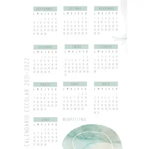 Calendario escolar curso 2021 2022