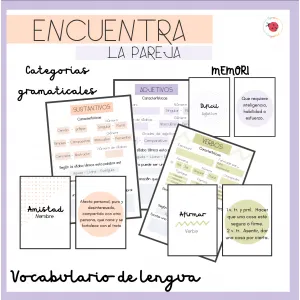 JUEGO DE LENGUA - Encuentra la pareja