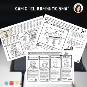 Cómic EL ROMANTICISMO MUSICAL.