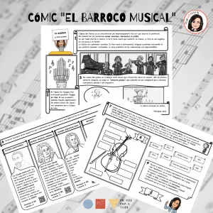 PACK CÓMICS BARROCO- CLASICISMO- ROMANTICISMO MUSICAL