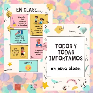 CARTELERÍA DECORATIVA CLASE