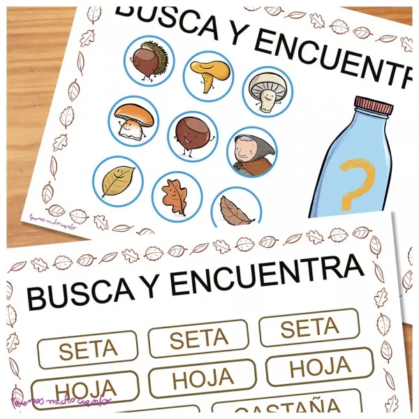 Busca y encuentra con la castañera (CASTELLANO)