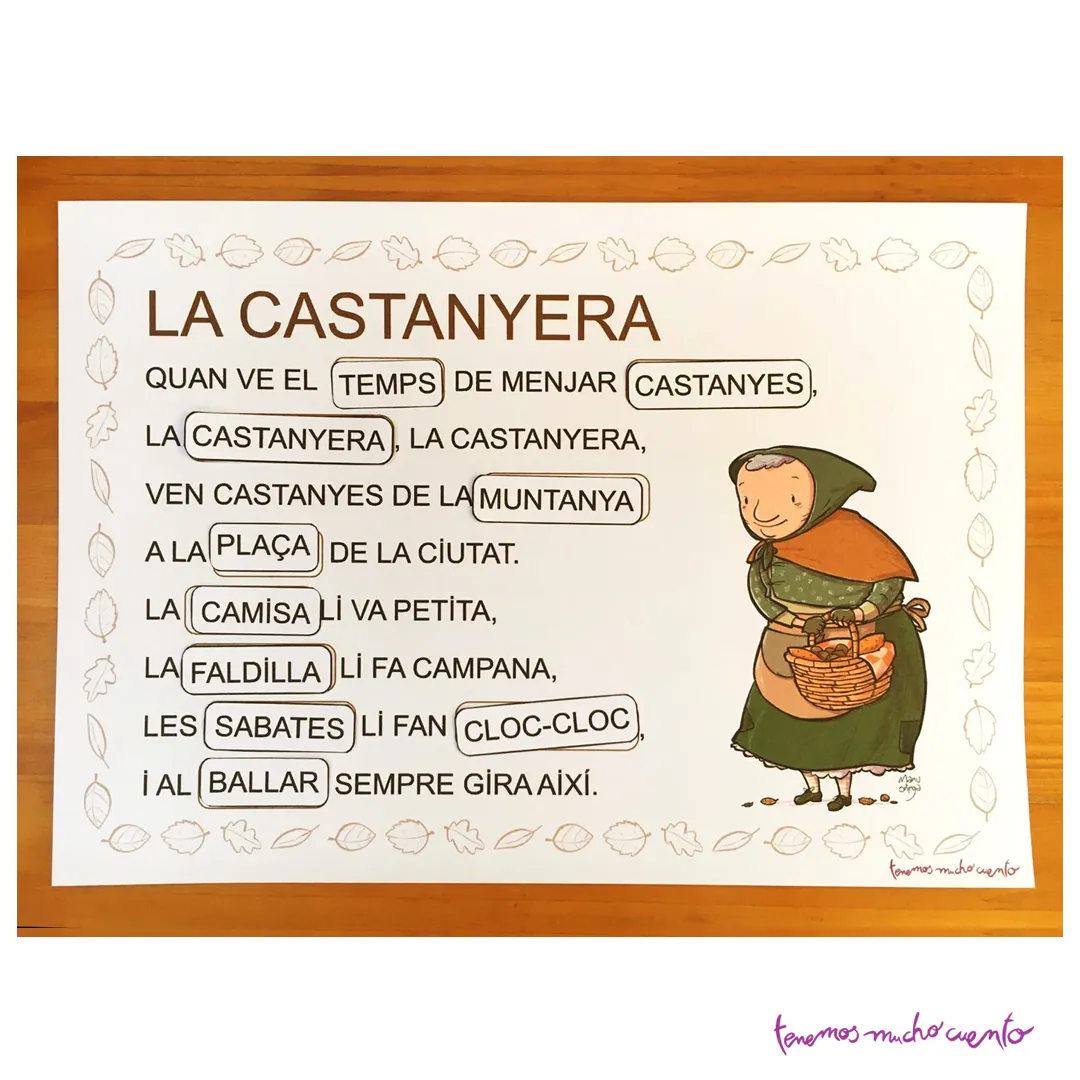 Completa la cançó de la castanyera