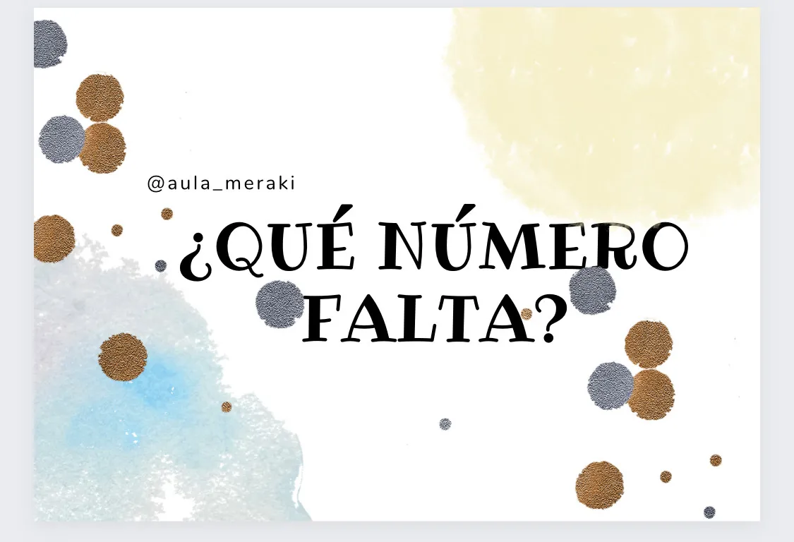 ¿QUÉ NÚMERO FALTA?