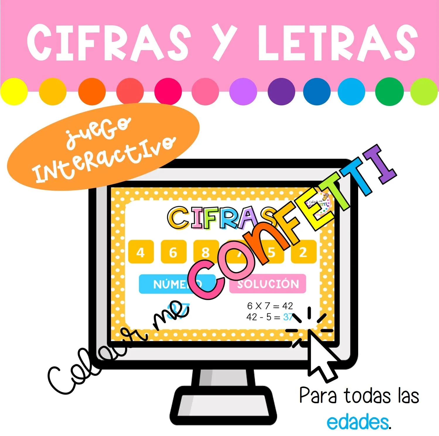 CIFRAS Y LETRAS - Juego interactivo EDITABLE