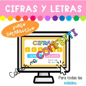 CIFRAS Y LETRAS - Juego interactivo EDITABLE