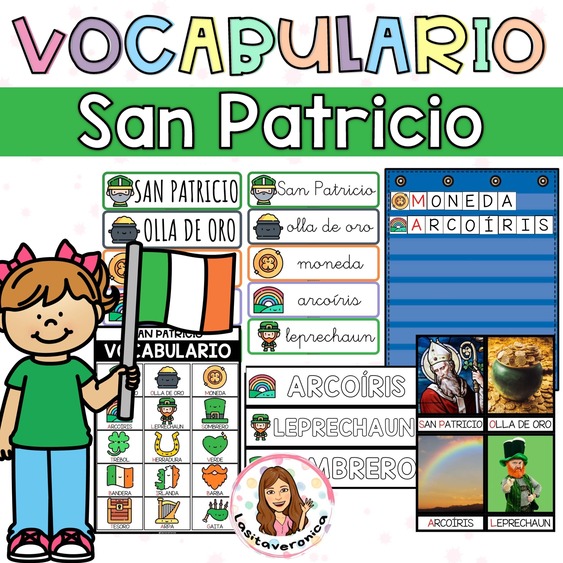 Vocabulario San Patricio. Marzo.