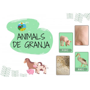 Tarjetas - Animales granja CAT/CAST