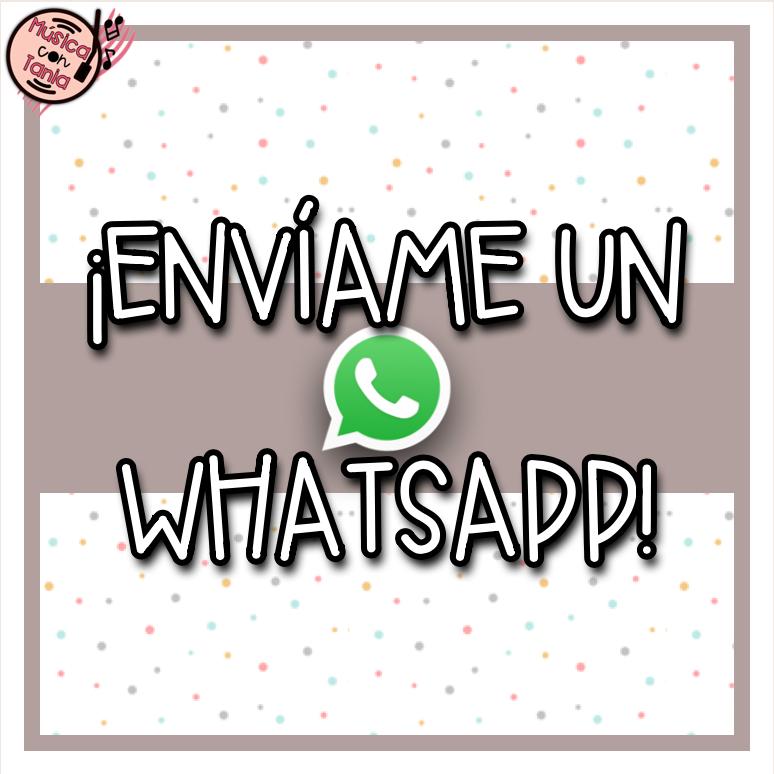 ¡ENVÍAME UN WHATSAPP!