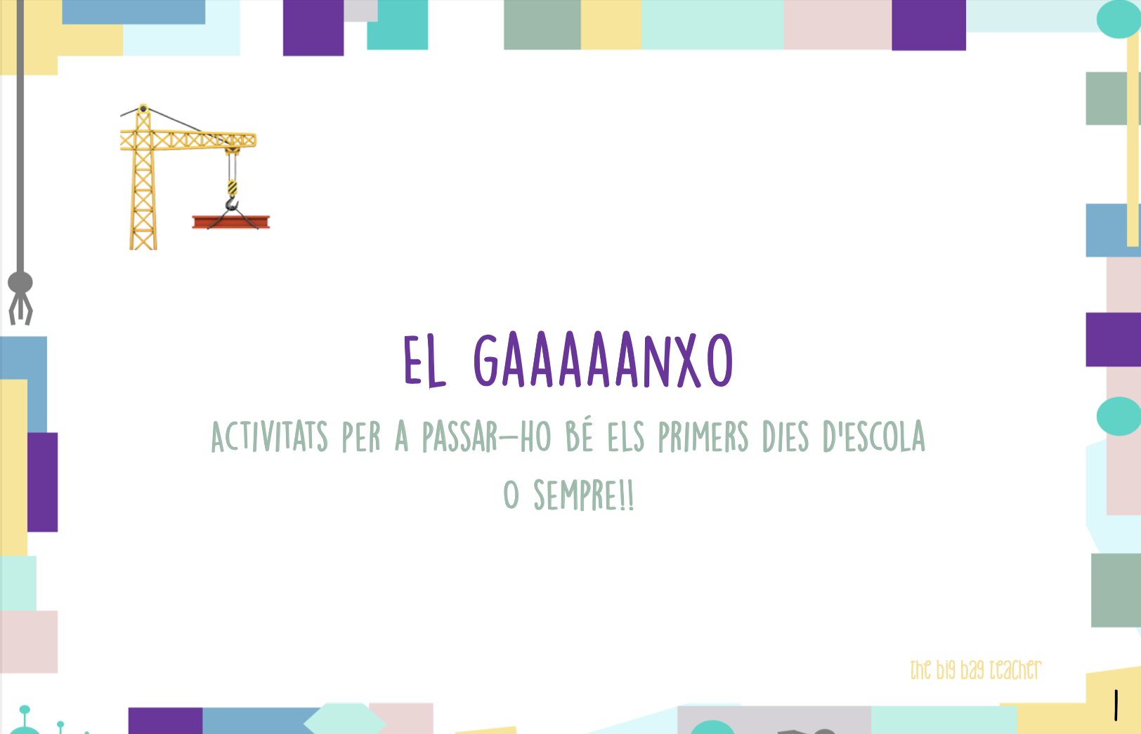 "El ganxo" 10 propostes - 10 jocs per fer en l'adaptació