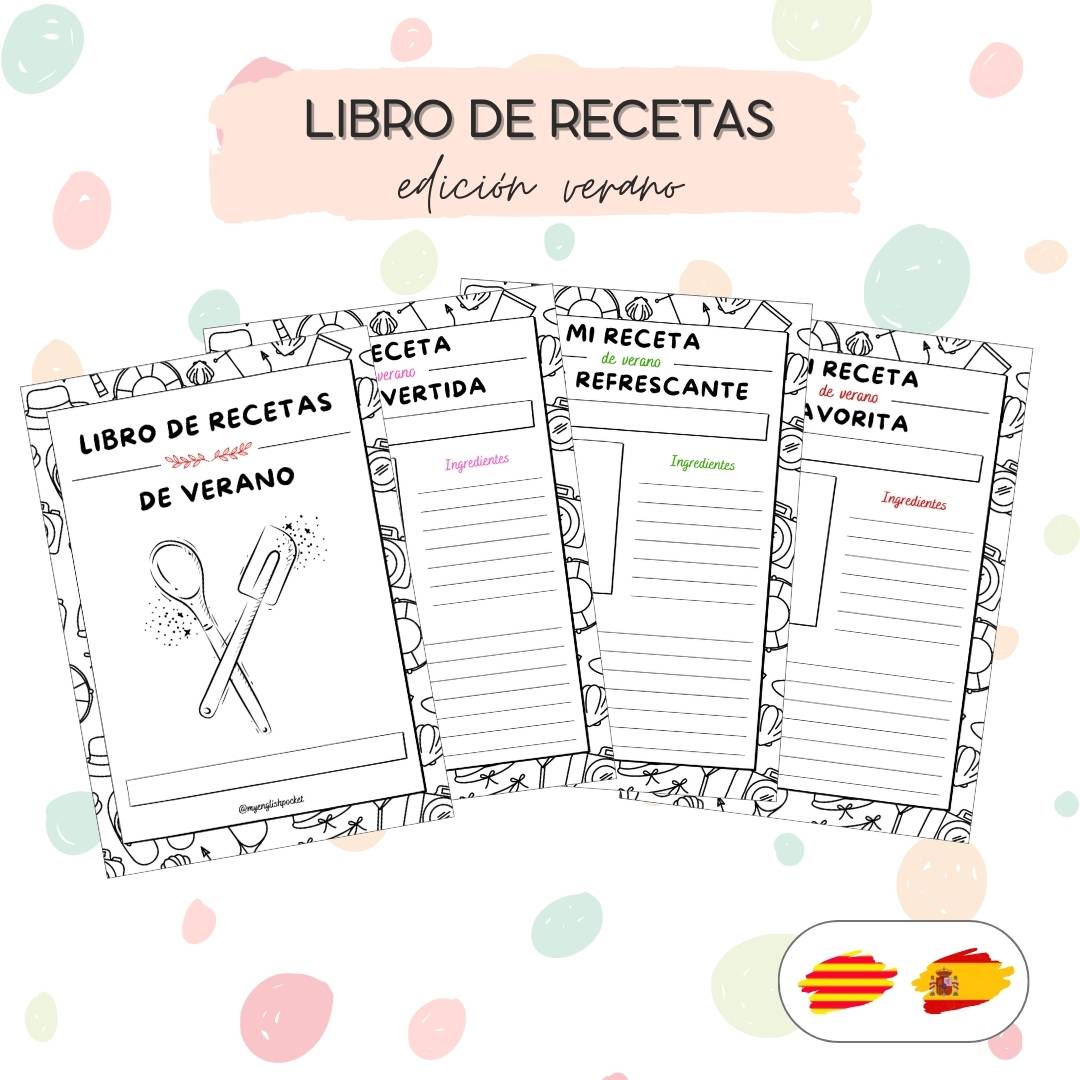 Libro de recetas (expresión escrita en verano)