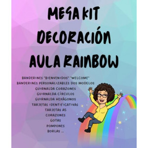 Mega Kit decoración aula Rainbow