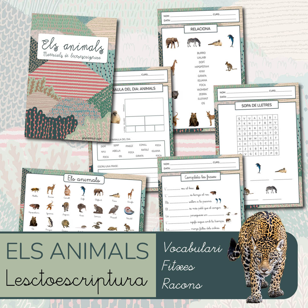 Lectoescriptura: els animals