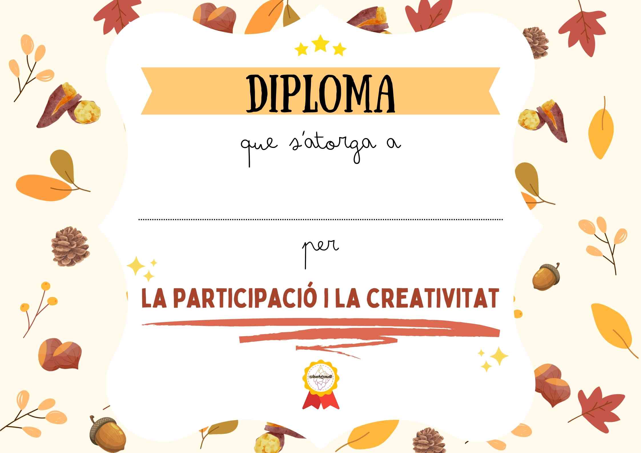 DIPLOMA - concurs de tardor