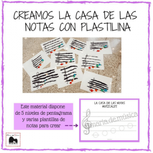 Notas con plastilina