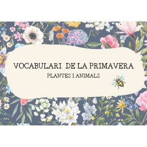 VOCABULARI DE LA PRIMAVERA