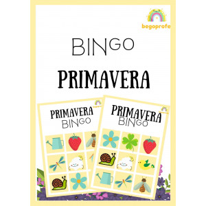 Bingo de primavera - Spring bingo game