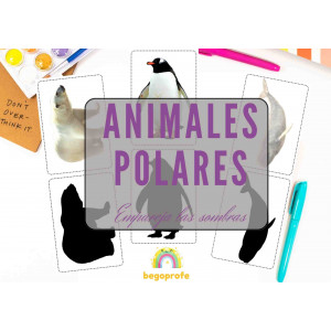 Emparejar animales polares con su sombra