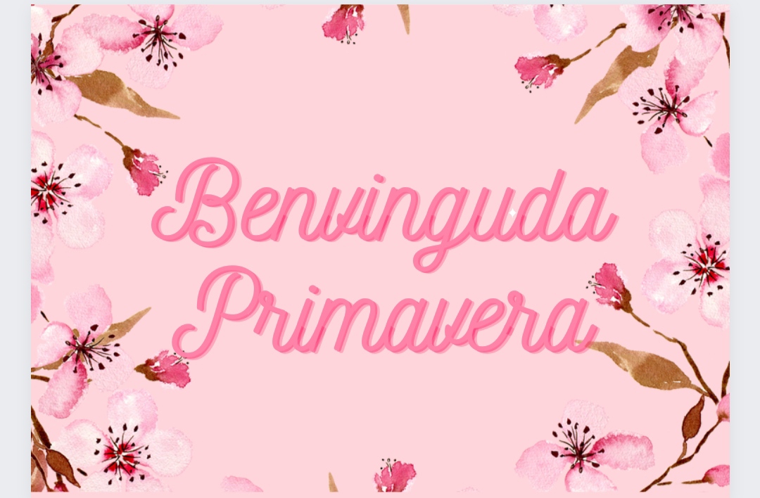 Cartell benvinguda primavera