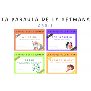 Paraula de la setmana - Abril