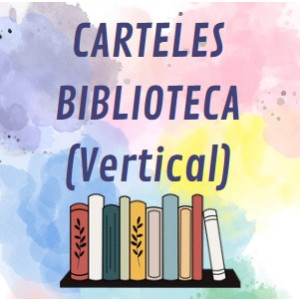 Carteles para biblioteca/Cartells de biblioteca (vertical)