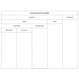 Classificació de noms i adjectius