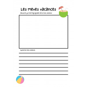 Fitxa: les meves vacances