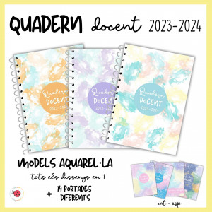 Quadern docent aquarel·la! 14 portades