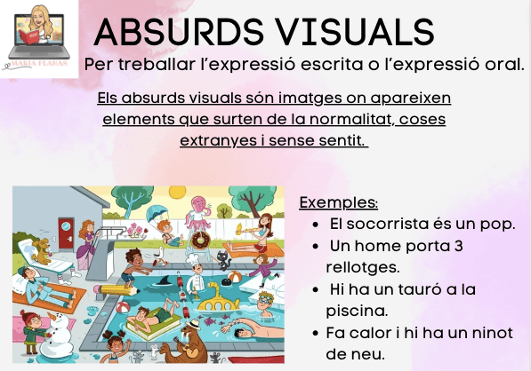 ABSURDS VISUALS: MATERIAL PER TREBALLAR L'EXPRESSIÓ ORAL I ESCRITA.