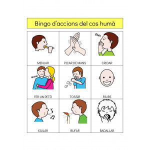 Bingo d'accions del cos humà