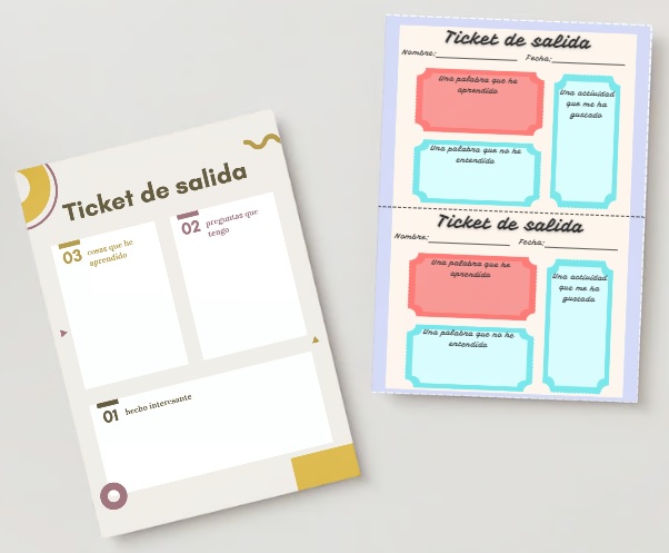 Autoevaluación: Ticket de salida