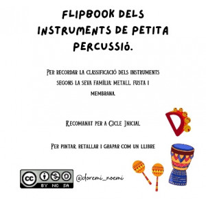 FLIPBOOK instruments de petita percussió