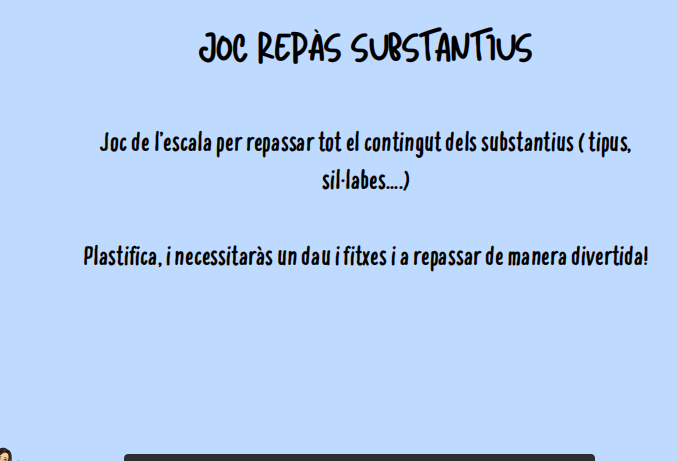 JOC REPÀS SUBSTANTIUS