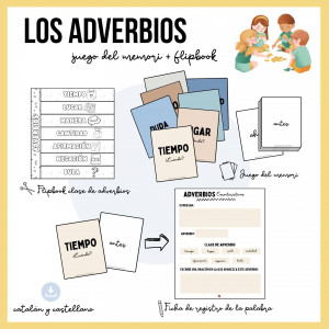 memory CLASSE D'ADVERBIS + FLIPBOOK