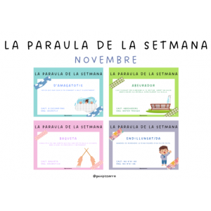 Paraula de la setmana - Novembre