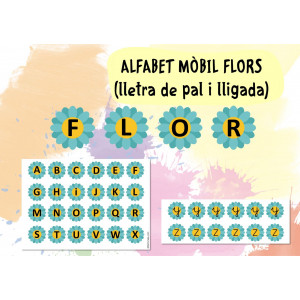 Alfabet mòbil flors