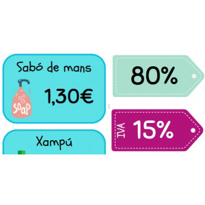 Càlcul de percentatges