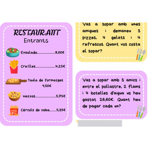 Restaurant- números decimals