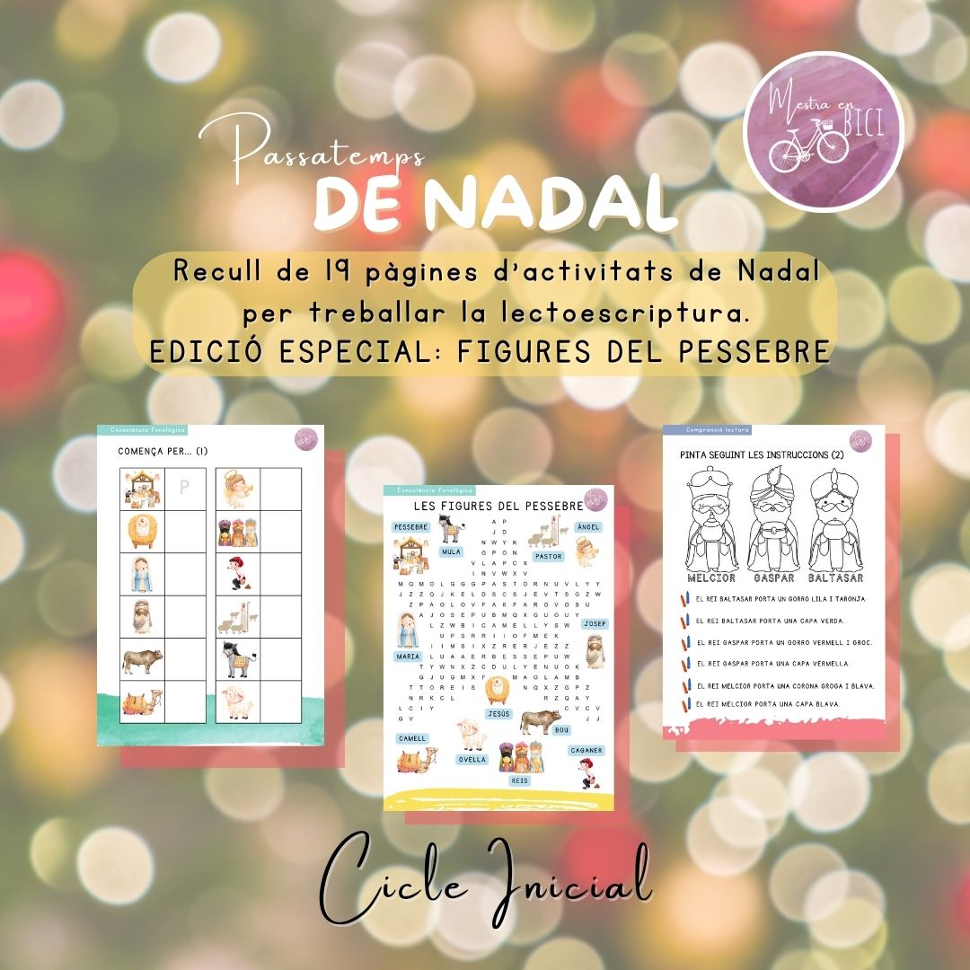 Passatemps de Nadal - Les figures del pessebre