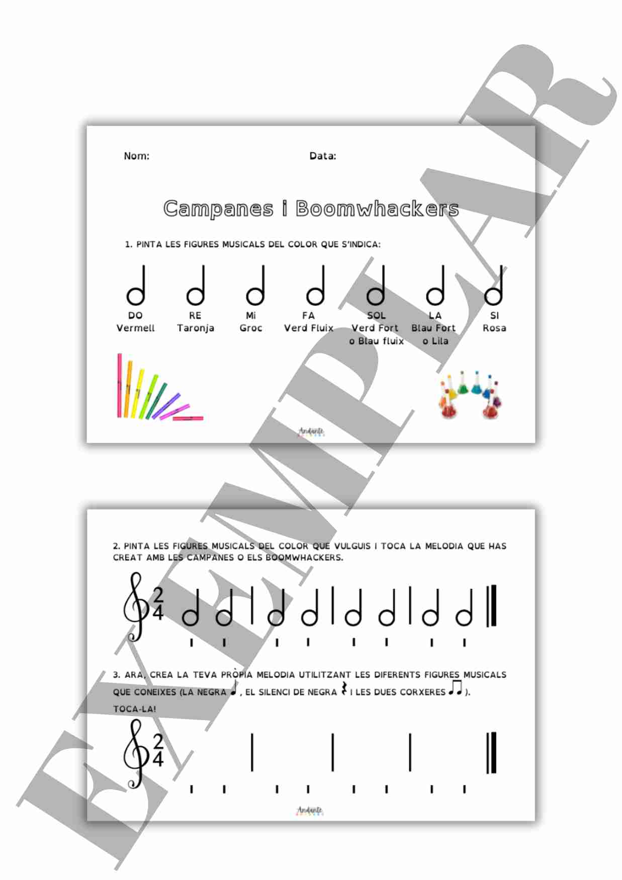 Campanes i Boomwhackers