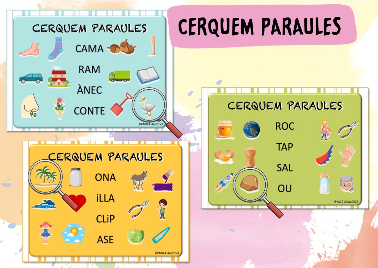 Cerquem paraules lletra lligada