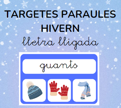 TARGETES PARAULES HIVERN lletra lligada