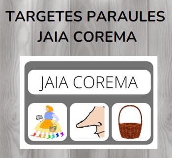 Targetes paraules JAIA COREMA