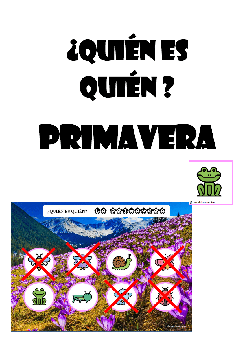 ¿Quién es quién? - primavera