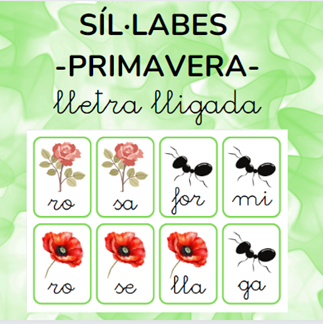 Síl·labes PRIMAVERA lletra lligada