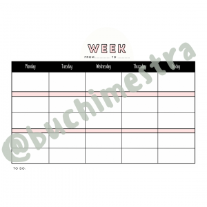 Weekly planner