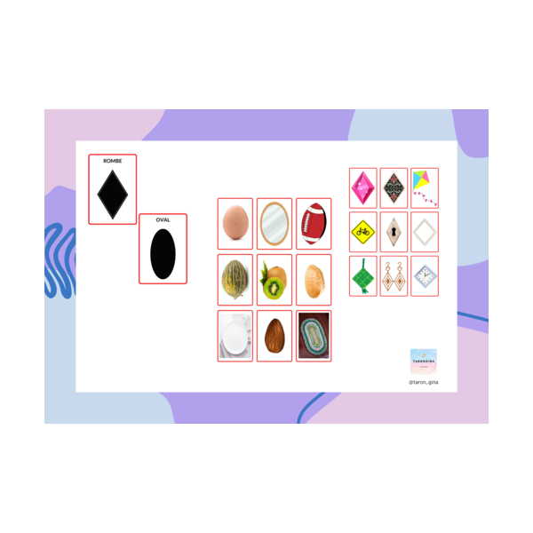 ROMBE-OVAL: joc de classificació de figures geomètriques