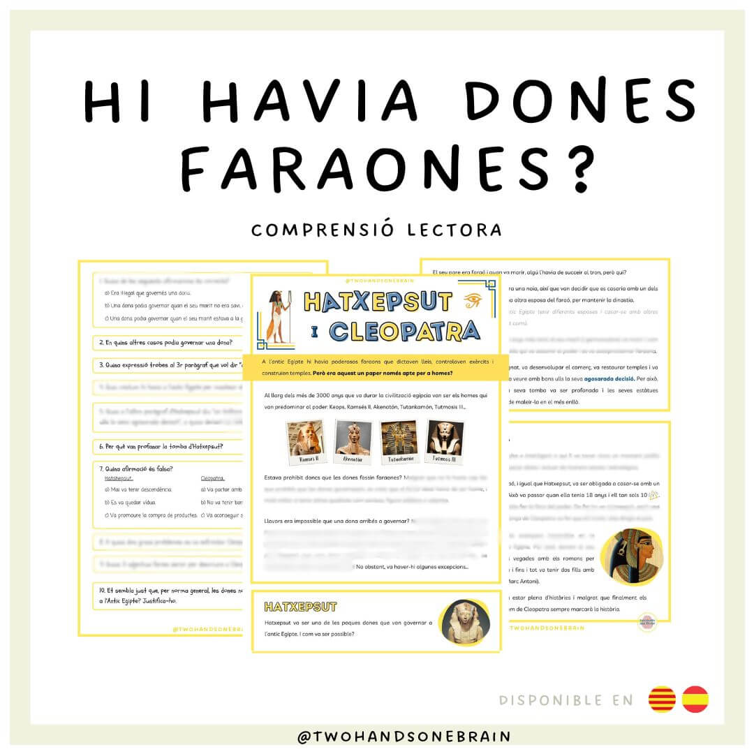 Hi havia dones faraones? - Comprensió lectora